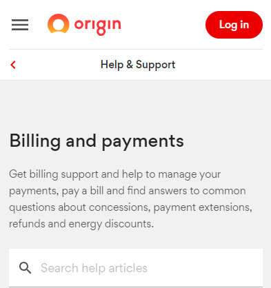 Origin Energy Bill